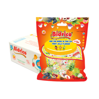 High Quality Fruit Jelly 470Gram Bidrico Brand Iso Halal Haccp Jelly Flavor Fruit Packed In Pouch Vietnam Manufacturer 4