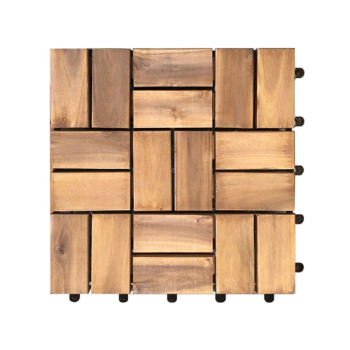 Factory Price Customization Solid Wood 18 Slats Hardwood Deck Tiles For Wholesale Special Customized Packed In Carton Box Vietnam Manufacturer 1