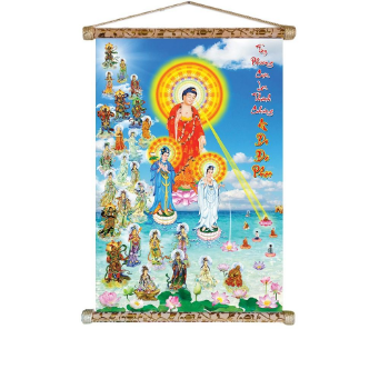 Customized Buddhism Religion Scroll Painting Decorate Wall Art Original 12