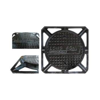 Manhole casting iron square Municipal road nodular cover settlement prevention 800*900 garage rain OEM ODM from Viet Nam 2