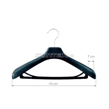 Hangers Plastic J430B Suntex Wholesale Black Plastic Hanger Customized Hangers For Cloths Anti-Slip Made In Vietnam Manufacturer 4