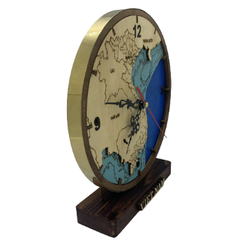 Desktop Clock Good Price Wooden Table Clock For Desk Use Customized Packaging From Vietnam Product Wholesale Low Price