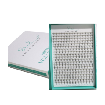 WISPY 7D 0.05 Korean Pbt Lashes 9mm 15Mm Eyelashes 16 Pairs Eyelash Extension Korean Black Custom OEM Hair Makeup Box 2