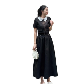 Top Seller Customized Service 95%Cotton Pencil Loose Dress Vintage Floral Pattern Ladies Dress Made In Vietnam Manufacturer 1