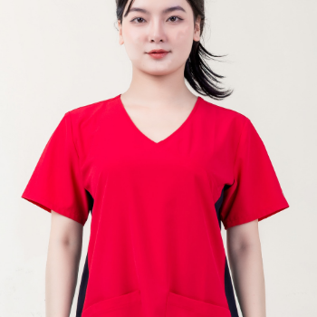 Scrubs Uniforms Medical Scrubs Good Quality Shirt Fashionable WRAP Stored in Carton Box from Vietnam Manufacturer 1