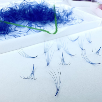 Color Eyelash 5D Volume Blue Volume 5D 6D Competitive Price Handmade Mink Beauty Packaging Tray Vietnam Manufacturer 3