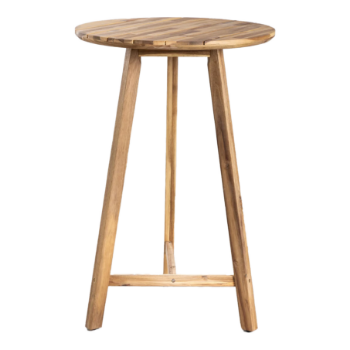 Factory Price Wood Outdoor Furniture Round Bar Table 70cm 3 Legs Acacia Exterior Outdoor Furniture Modern Style Made In Vietnam 7