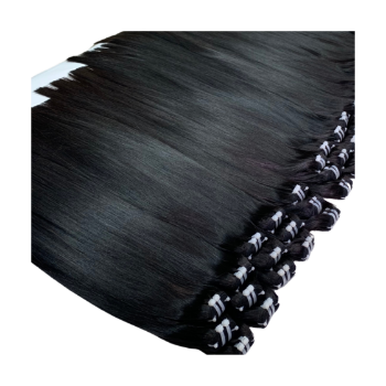 Machine Weft Short Bone Straight Natural Color Hair Extensions Bulk Sale Virgin Hair Beauty And Personal Care 2