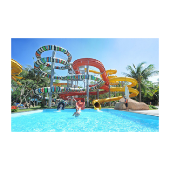 Pool Water Slide Cheap Price Alkali Free Glass Fiber Using For Water Park ISO Packing In Carton From Vietnam Manufacturer 6