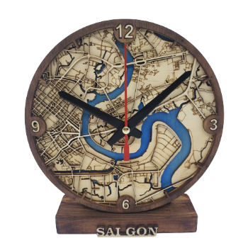 Desktop Clock Good Quality Art Decor Using for office Customized Packaging Low Price from Vietnam Manufacturer 1