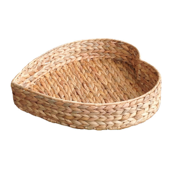 High Quality Water Hyacinth Trays Various Shapes 100% Hand-Woven Handmade Put On Flat Surface Modern Water Hyacinth 5