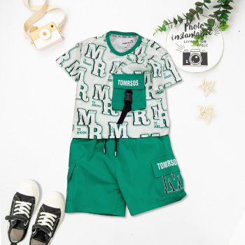 Boys Short Sets Comfortable Sustainable Children Cloth Little Boys Fashion Each One In OPP Bag From Vietnam Manufacturer 1