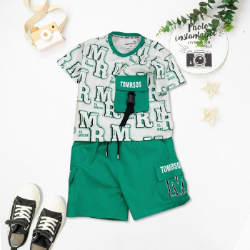 Boys Short Sets Comfortable Sustainable Children Cloth Little Boys Fashion Each One In OPP Bag From Vietnam Manufacturer