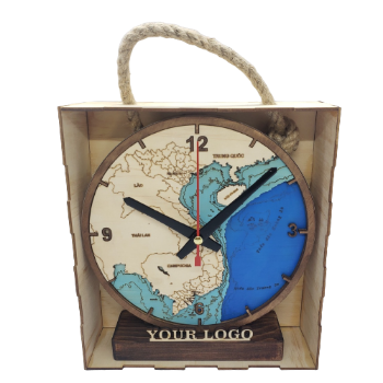 Desktop Clock Good price wooden table clock for desk use Customized Packaging from Vietnam Manufacturer Low Price 2