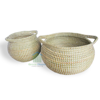 Basket Storage Box For Storage Basket With Handles Delivery Basket Sustainable Customized Service From Vietnam Manufacturer 3