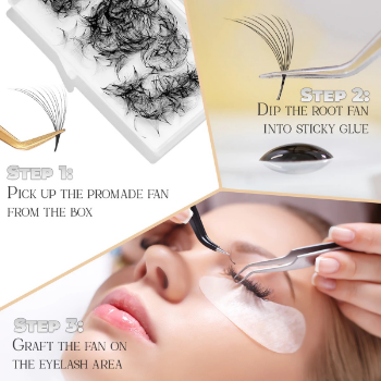 Promade Fans Fan Eyelashes Loose 10D 0.05 High Quality Travel Size Using For Daily Makeup Box Packaging Vietnam 6