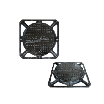 Manhole casting iron square Municipal road nodular cover settlement prevention 800*900 garage rain OEM ODM from Viet Nam 3