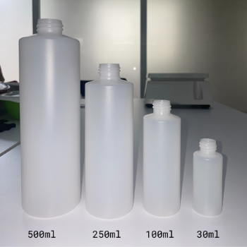 Cylinder New Element  White Shampoo Glass Lotion Bottles For Cosmetics Packaging Containers