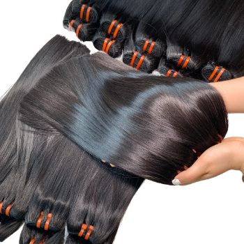 Machine Weft Long Bone Straight Natural Color Hair Extensions Bulk Sale Virgin Hair Beauty And Personal Care Made In Vietnam 3