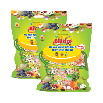 High Quality Fruit Jelly 960 Gram Bidrico Brand Iso Halal Haccp Jelly Flavor Fruit Packed In Pouch Vietnam Manufacturer 4