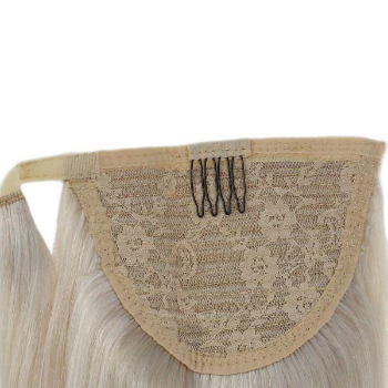 Super Double Drawn ponytail hair extension light color synthetic hair 100% Vietnam human hair by Virhairs company 1