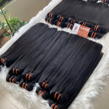 Machine Weft Long Bone Straight Natural Color Hair Extensions Bulk Sale Virgin Hair Beauty And Personal Care Made In Vietnam 5