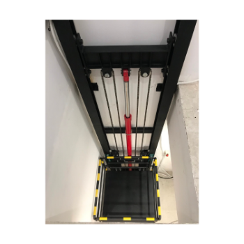 Fast Delivery Cargo Lift With Two Posts VTE - 1 High Quality Goods Elevator Lifting Equipment In Warehouse Manufactured in Vietnam 3