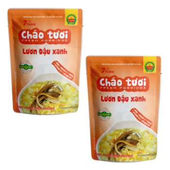 Eel & Mung Bean Fresh Porridge Wholesale no added color ready to eat packing in bag made in Vietnam manufacturer 5