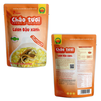 Eel & Mung Bean Fresh porridge High Specification no added color ready to eat packing in bag Made in Vietnam manufacturer 4