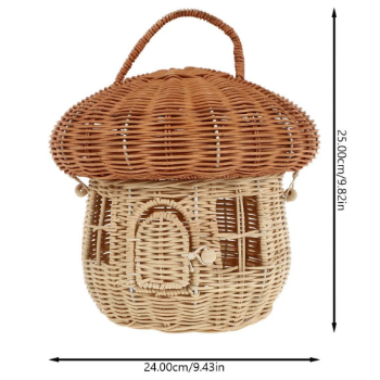 Home Decoration Storage Basket Rattan High Quality Mushroom Rattan Plant Stand Made In Vietnam Wholesale Vietnam Manufacturer 7