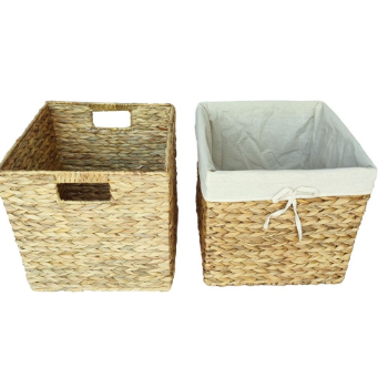 Competitive Price Flat Straps Basket Boat Shape Vietnam Export Storage Container Hyacinth from Vietnam Manufacturer 6