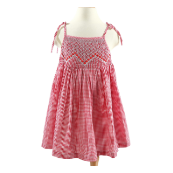 Good Quality Girls Kids Clothing Hand Smocked For Baby Girl Short Sleeve Top Selling Product Made In Vietnam Manufacturer 2