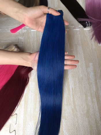 Hand Tied Wefts Hair Extensions Factory Price 100% Human Hair Virgin Remy Hair Genius Weft Machine Double Weft 8