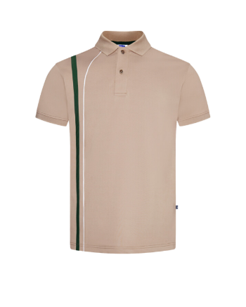 Polo Shirts For Men Polyester Spandex Regular-Fit Polo Shirt with Contrast Corded Piping Lines Down Front Men Polo Shirts