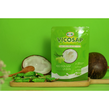 Coconut Sport Candy Fast Delivery Good Quality Pandan Leaf Vicosap Pandan Leaf Macapuno Coconut Candy Bag Vietnam Manufacturer 6