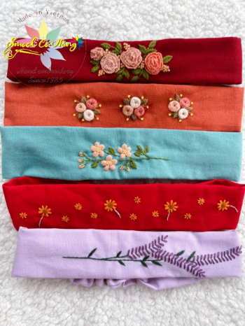 Custom Women Fabric Tie Headband For Girls Fast Delivery Competitive Price Fancy Pattern Packing In Carton Box Made In Vietnam 5