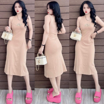 Ladies Dresses Casual Sexy Easy To Wear Natural Fashion Washable Each One In Poly Bag Made In Vietnam Manufacturer 13