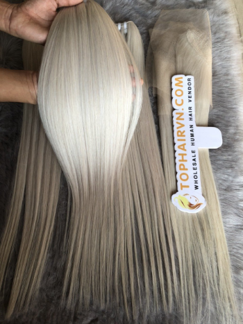 Super Trending Color Wholesale Price Factory Price Human Hair Soft 100% Human Vietnamese Length Bone Straight Weft Hair 1