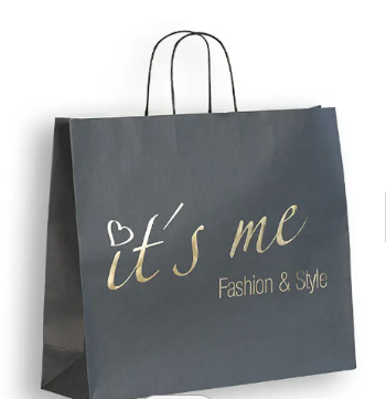 Best-selling custom printed brand logo design promotion luxury clothing retail gift shopping brown white kraft paper bags 8