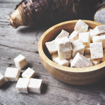 Vietnam Producing Frozen Taro IQF Freezing Process TUBER Part Cold Storage HACCP ISO HALAL Certification