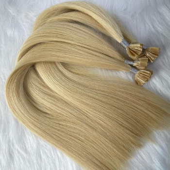 U Tip Hair Extensions Customized Size 100% Human Hair Unprocessed Virgin Hair Machine Double Weft 2