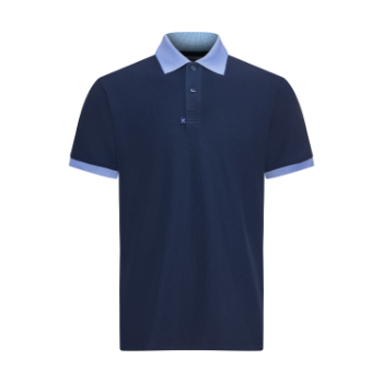 Cotton Spandex Regular-Fit Polo Shirt with Contrast Collar & The Cuff Men Polo Shirts New Arrival Shirts For Men 7