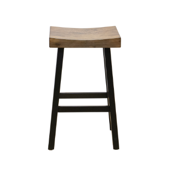 Wooden Counter Stool Rubber Wood Acacia Wood Destructive Coloration+ Black Modern Kitchen/ Dining 5-Layer Cartons From Vietnam 5