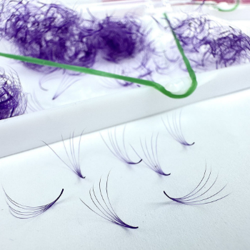 Handmade Color Eyelash 5D Purple Fast Delivery Handmade Mink Eye Makeup Packaging Tray From Vietnam Manufacturer 5