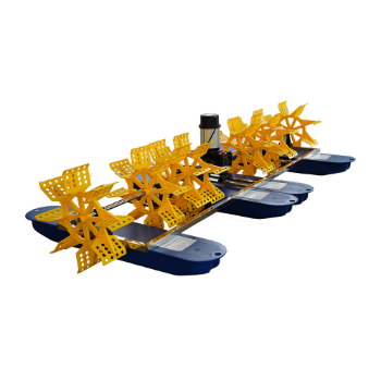 Waterproof Paddle Wheel Aerator 4 Impellers 2HP 1,5 Kw Aquaculture Machine Aerators SEAFULL Stainless Steel 3