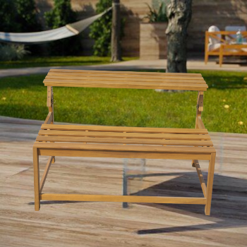 Bench Outdoor Furniture Wooden Bench Modern Style Factory Price Dining Patio Benches Furniture Vietnam Manufacturer 4