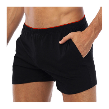 Men Wear Boxers Sleep Shorts 4-way Stretch Cotton Fabric Good Sweat Absorption Customized Sports Man Home Pants 3