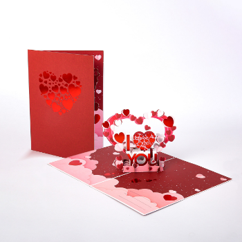 I Love You Holiday Card Pop Up 3D Pop Up Unique Design Whole Oem Odm Best Choice Fast Delivery Customized From Vietnam 7