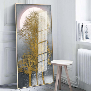 Golden Tree Single Wall Painting - GD34 4