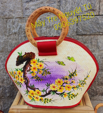 Good Products in Vietnam Travel Beach Woven Handbag Woven Shoulder Bag Beach Bag Crochet Knit Purse for Women Girl  From Manufacturer Vietnam 2